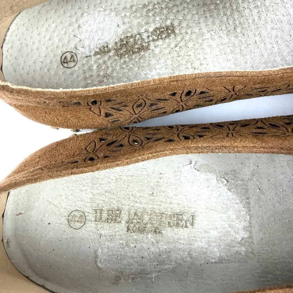 Ilse Jacobsen Mens Tulip Shoes 44 Brown‎ Cashew Perforated Slip On Comfort